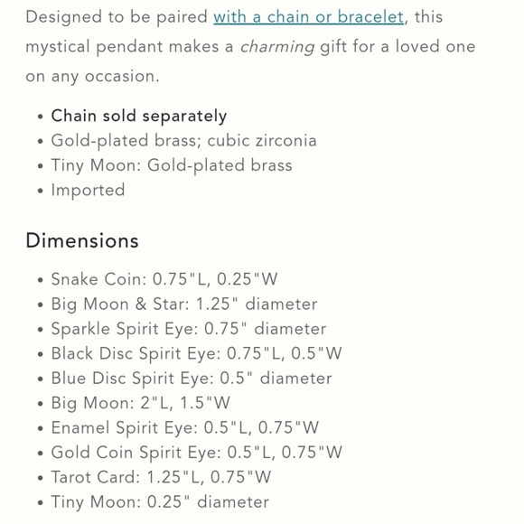 Anthropologie Blue Disc Spirit Eye Pendant - dark turquoise - Picture 3 of 11